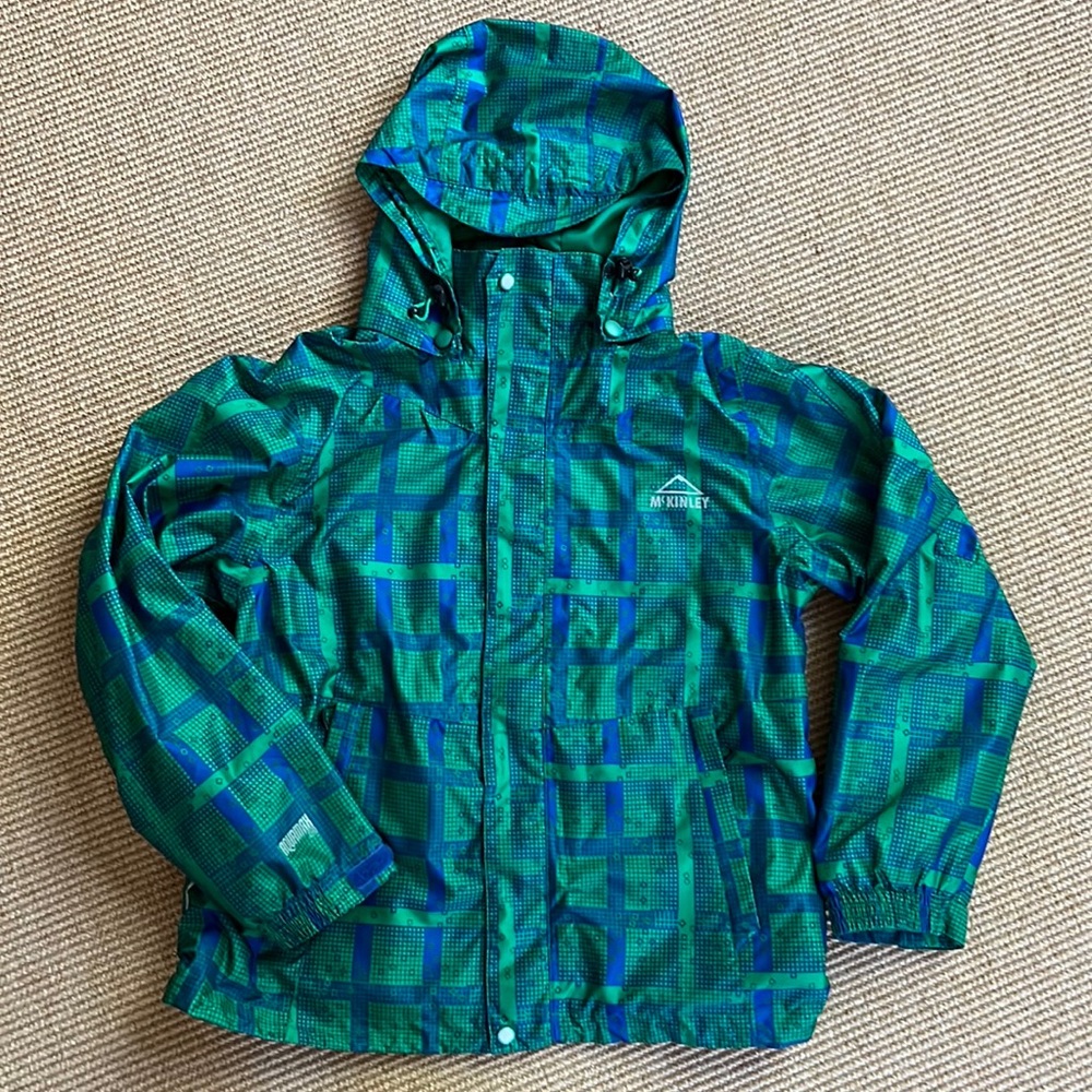 McKinley Aquamax Pro Boys Jacket-Green/Blue